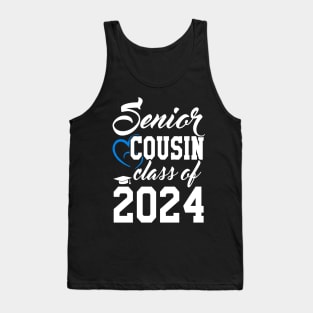 Class of 2024 Senior Gifts Funny Senior Cousin Tank Top